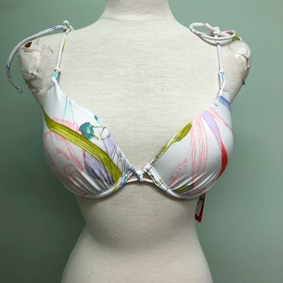 Gossip | Women’s Bikini Set | White Floral | Large - Picture 3 of 4